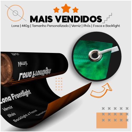 Banner Vitrine - Mais Vendidos Lonas