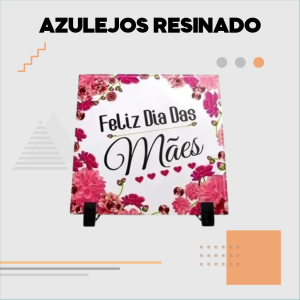 Azulejo Resinado Resina Personalizado 4x0 Sem Revestimento Sem Acabamento 