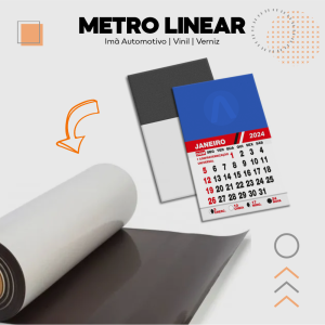 Imã Metro Linear Imã Automotivo Largura até 60cm | Altura até 500cm 4x0 Personalizado Refile 