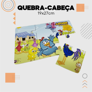 Quebra-Cabeça - 19x27cm Sem Informação 19x27cm 4x0 Sem Revestimento Sem Acabamento 